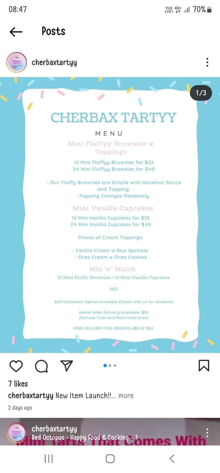 Mini Fluffy Brownies (12 pcs)